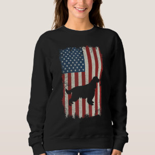 English Cocker Spaniel American Flag Usa Dog Pupp Sweatshirt