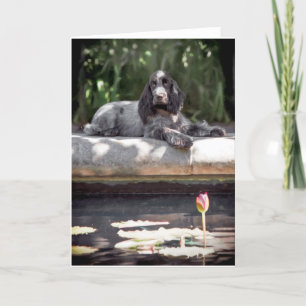 English Cocker Spaniel Card