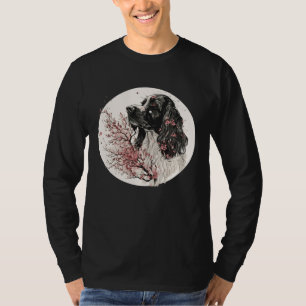 English Cocker Spaniel Cherry Blossom Dog Breed Ja T-Shirt
