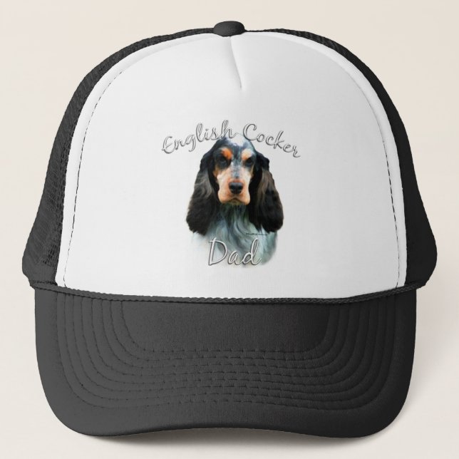 English Cocker Spaniel Dad 2 Trucker Hat (Front)