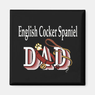 English Cocker Spaniel DAD Magnet