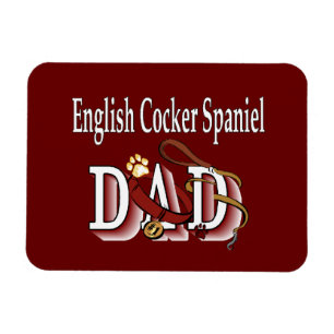 English Cocker Spaniel DAD Magnet