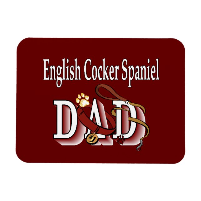 English Cocker Spaniel DAD Magnet (Horizontal)