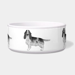English Cocker Spaniel Design In Black And White