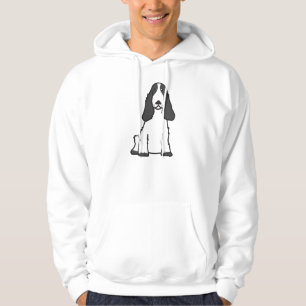 English Cocker Spaniel Dog Cartoon Hoodie