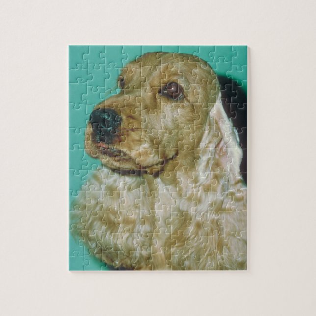 English Cocker Spaniel Dog Puzzle (Vertical)