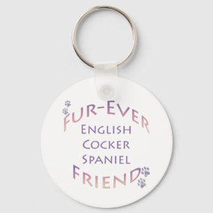 English Cocker Spaniel Furever Key Ring