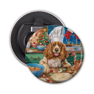 English Cocker Spaniel Holiday Baking: Christmas Bottle Opener