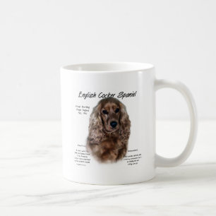 English Cocker Spaniel (liver) History Design Coffee Mug