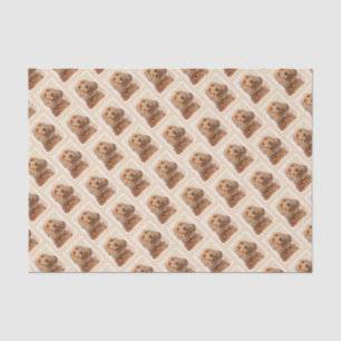 English Cocker Spaniel Painting - Original Dog Art Tissue Paper
