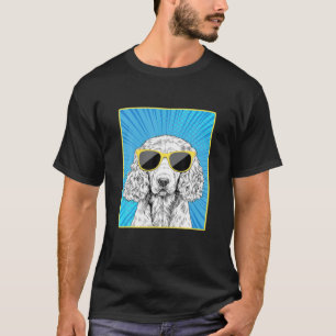 English Cocker Spaniel Portrait Pop Art Dog With S T-Shirt