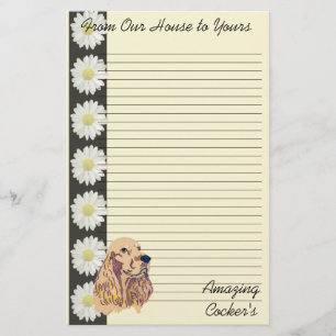 English Cocker Spaniel Stationery