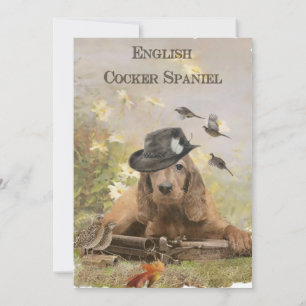 English Cocker Spaniel Thank You Card