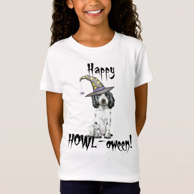 English Cocker Spaniel Witch T-Shirt (Front)