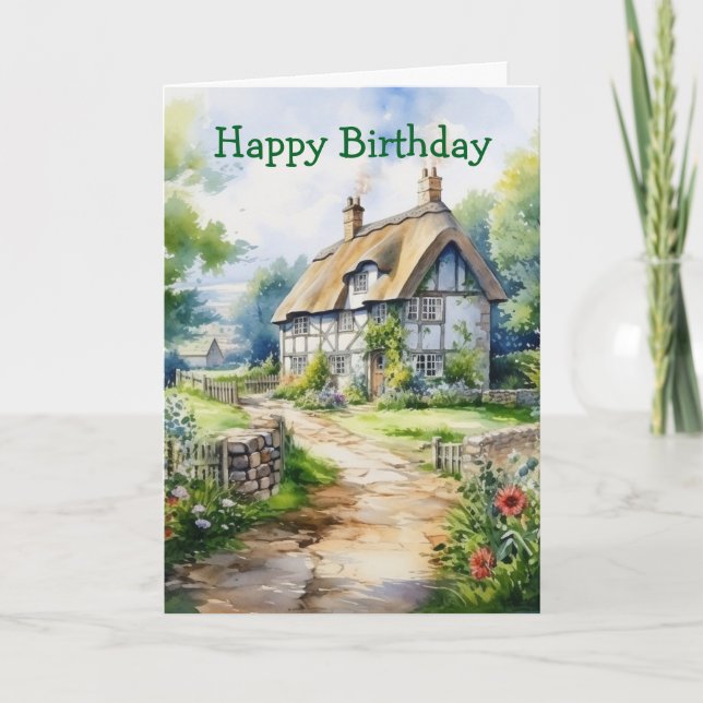English Cottage Card (Front)