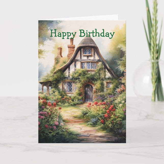 English Cottage Card (Front)