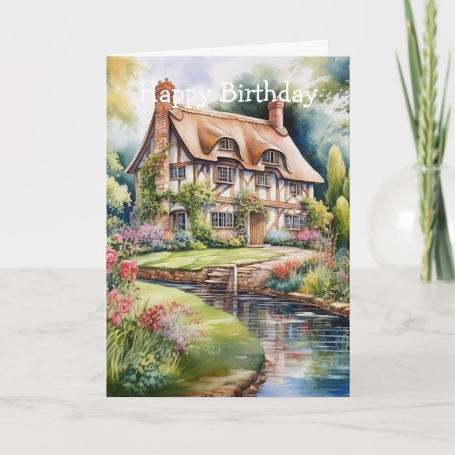 English Cottage Card (Front)