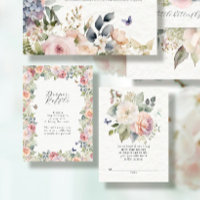 English Cottage Floral Baby Girl Diaper Raffle
