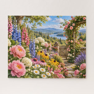English Cottage Garden Jigsaw Puzzle