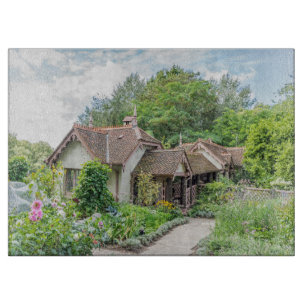 English cottage glass cutting board