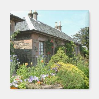 English Cottage II with Flower Garden Photography Magnet