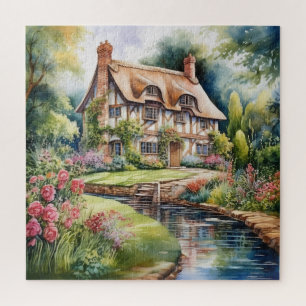 English Cottage Jigsaw Puzzle