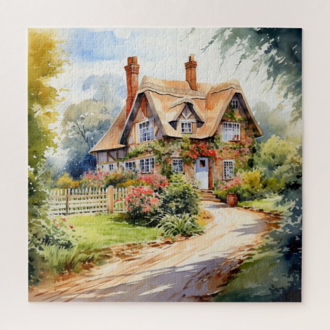 English Cottage Jigsaw Puzzle (Vertical)