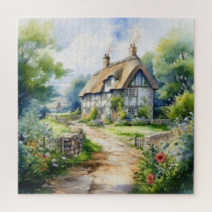 English Cottage Jigsaw Puzzle
