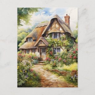 English Cottage Postcard