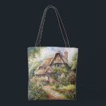 English Cottage Tote Bag<br><div class="desc">A Watercolour English cottage with garden</div>