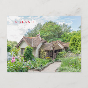 English cottage view postcard