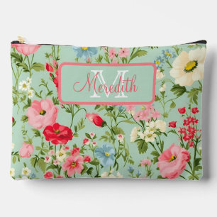 English Country Wildflowers Accessory Pouch