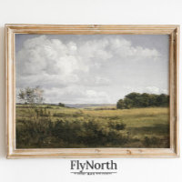English Countryside Painting Vintage Landscape Art