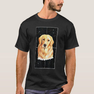 English Cream Golden Retriever Breed Space Dog Lov T-Shirt