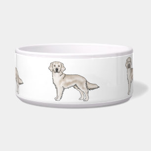 English Cream Golden Retriever Cute Cartoon Dogs