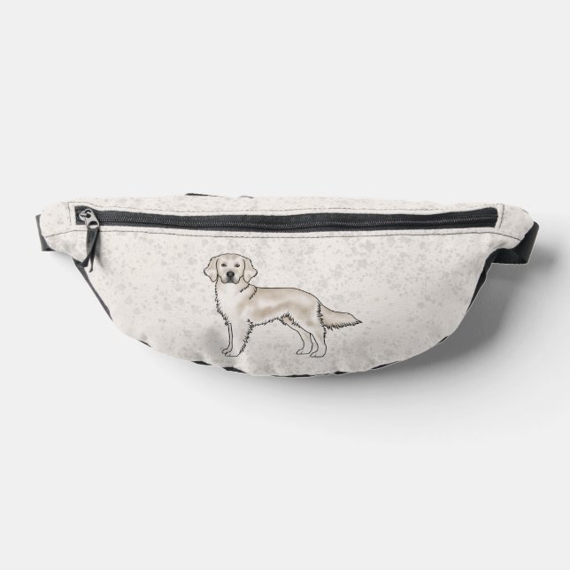 English Cream Golden Retriever Cute Dog Beige Bum Bags (Lay Down)