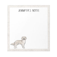 English Cream Golden Retriever Dog Custom Name