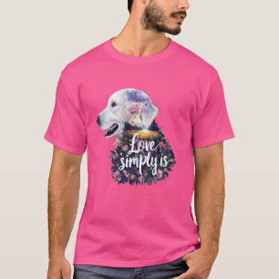 English Cream Golden Retriever Mum Dad Puppy Dog L T-Shirt