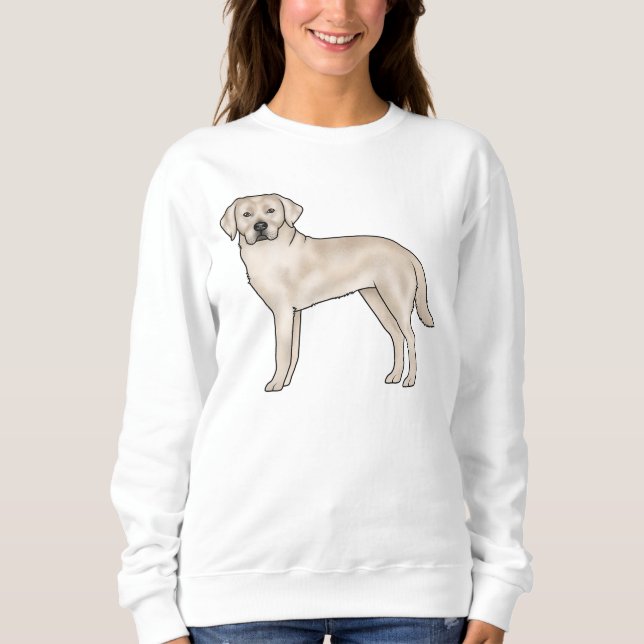 English Cream Labrador Retriever Cute Lab Dog Sweatshirt (Front)