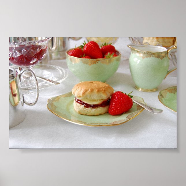 English Cream Tea Poster (Front)