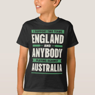 English Cricket Shirt Two Teams Not Australia Funn