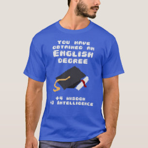 English degree graduate funny rpg gamer T-Shirt
