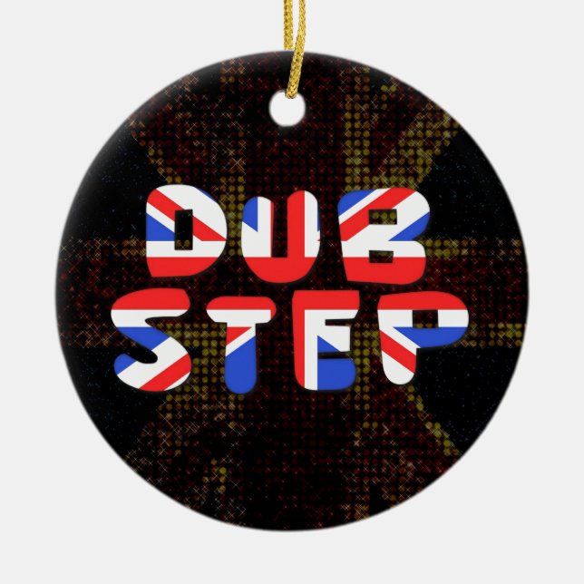 English Dub Step Ceramic Tree Decoration (Front)