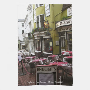 English Eatery Alley, Brighton (UK) Teatowel Tea Towel