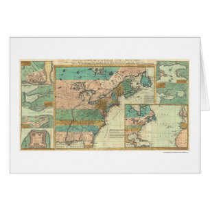 English Empire America Map - 1755