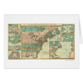 English Empire America Map - 1755