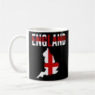 English England Country Map Flag Coffee Mug