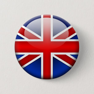 English Flag 2.0 6 Cm Round Badge
