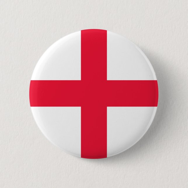 English Flag 6 Cm Round Badge (Front)