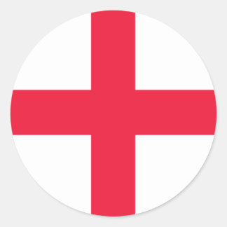 English Flag Classic Round Sticker